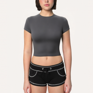 Lightweight breathable women's sports short sleeves