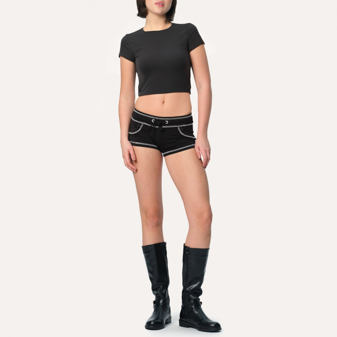 Women's round neck breathable sports short sleeves