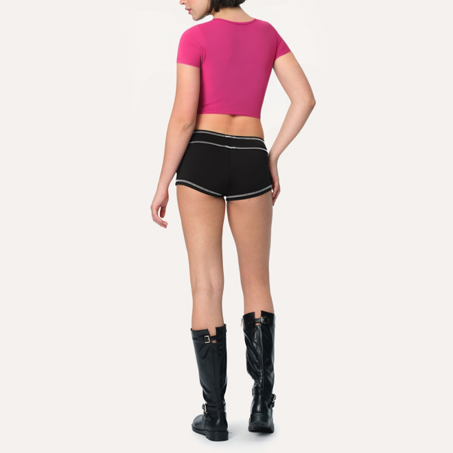 Light slim fit stretch women's sports short sleeves