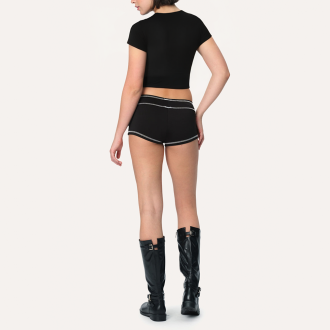 Classic soft cotton women's sports short sleeves